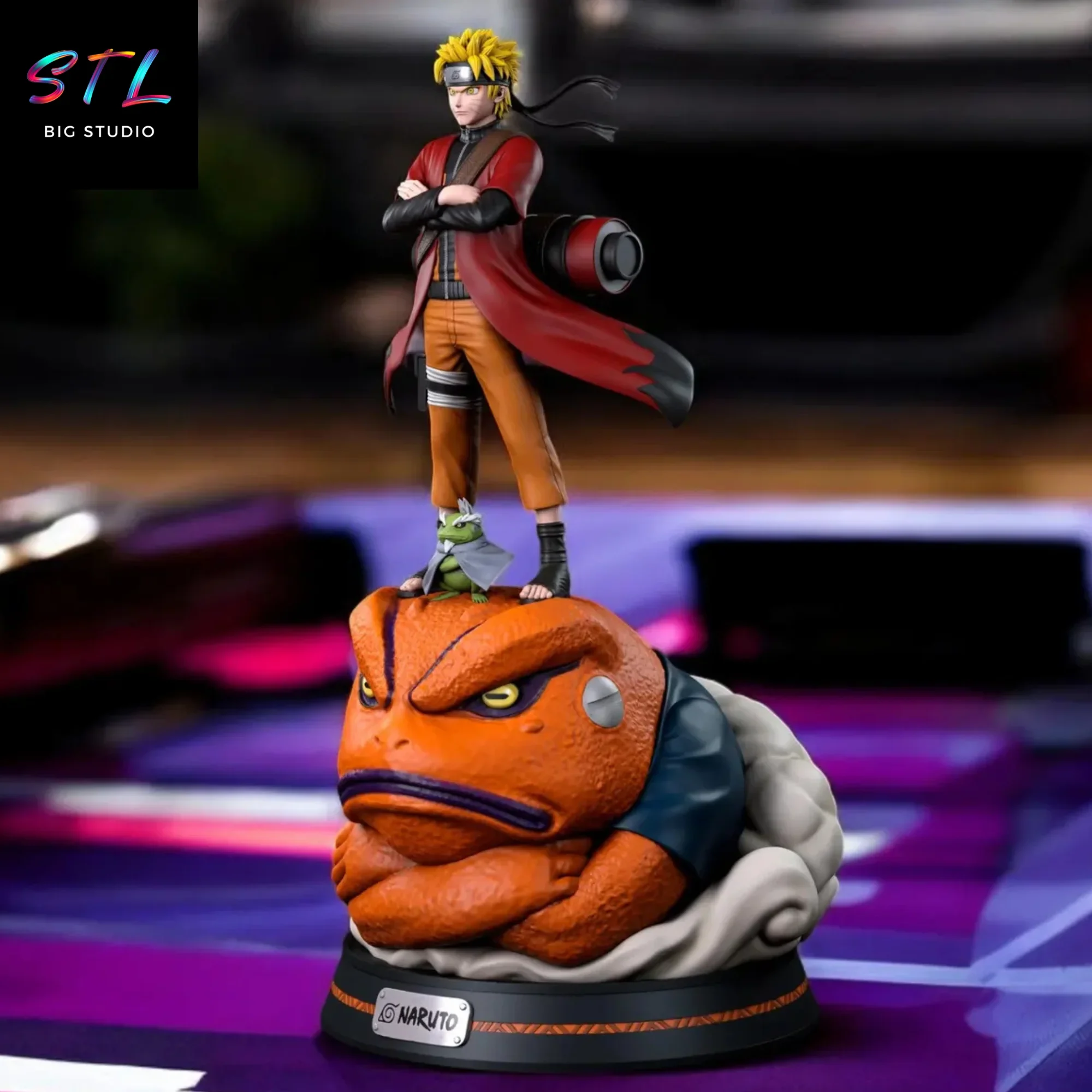 diorama naruto sabio y gamakichi stl impresion 3d diorama naruto sabio y gamakichi stl impresion 3d