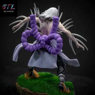diorama naruto shippuden stl kimimaro para impresion 3d