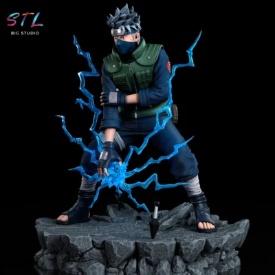 diorama naruto stl kakashi hatake para impresion 3d