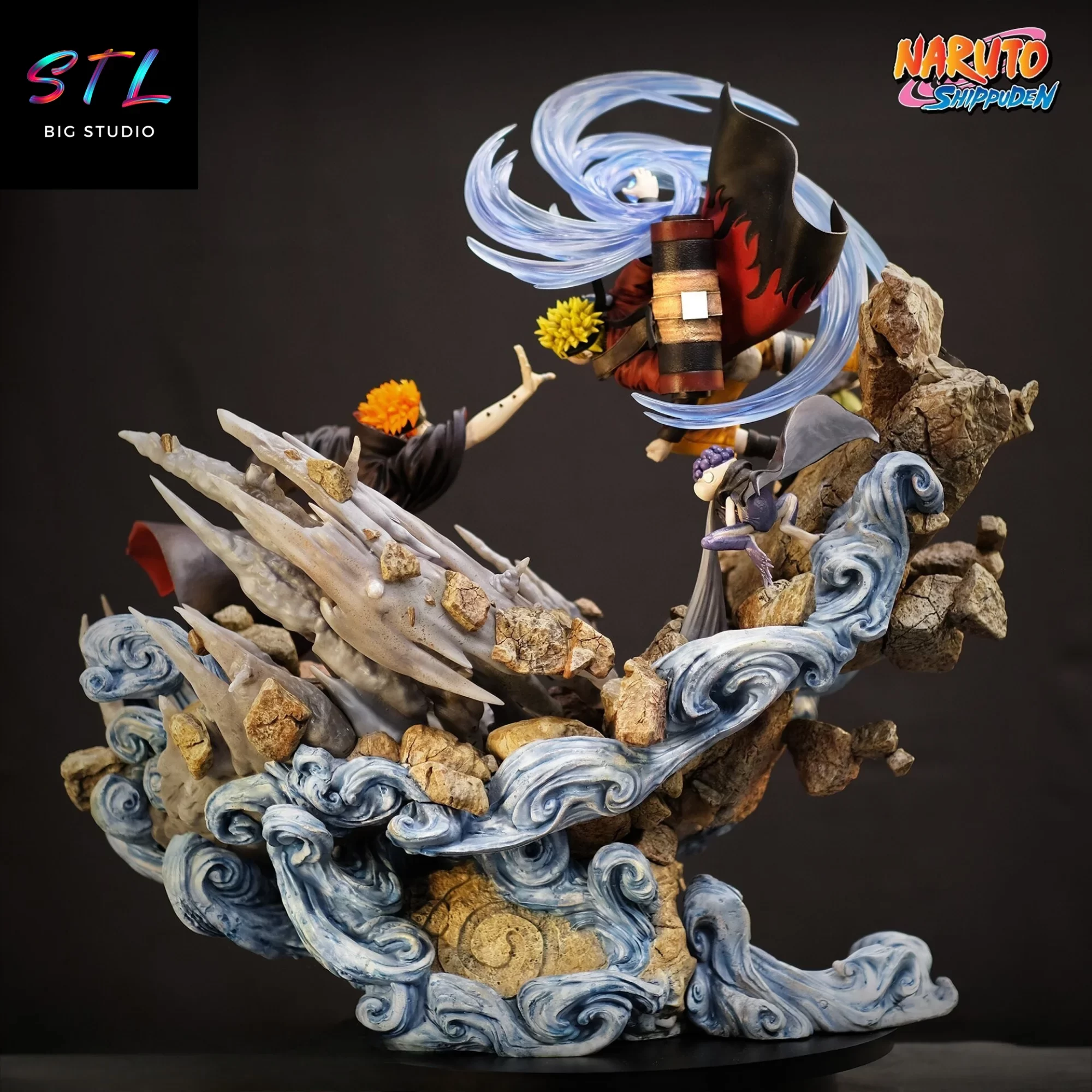 diorama naruto vs pain stl impresion 3d diorama naruto vs pain stl impresion 3d
