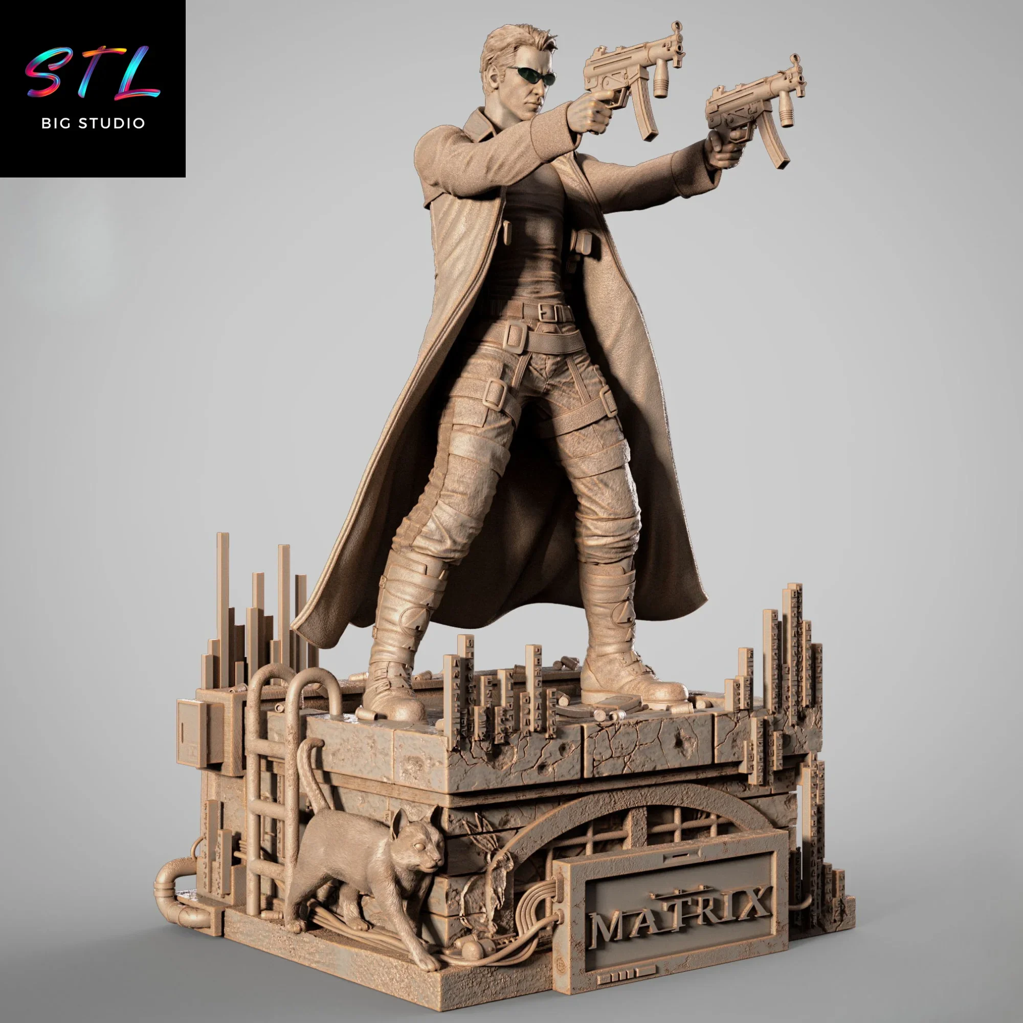 diorama neo matrix stl impresion 3d diorama neo matrix stl impresion 3d