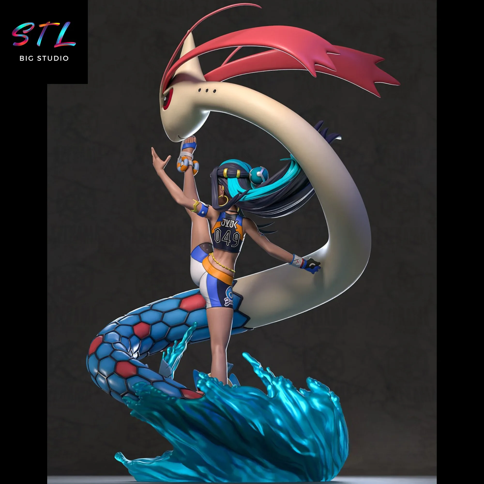 diorama nessa stl pokemon figura impresion 3d diorama nessa stl pokemon figura impresion 3d