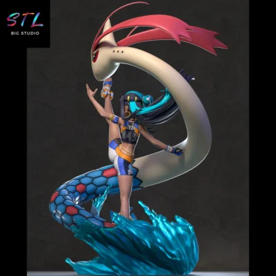diorama nessa stl pokemon figura impresion 3d