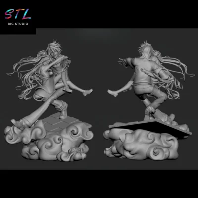 diorama no game no life stl sora y shiro figura impresion 3d