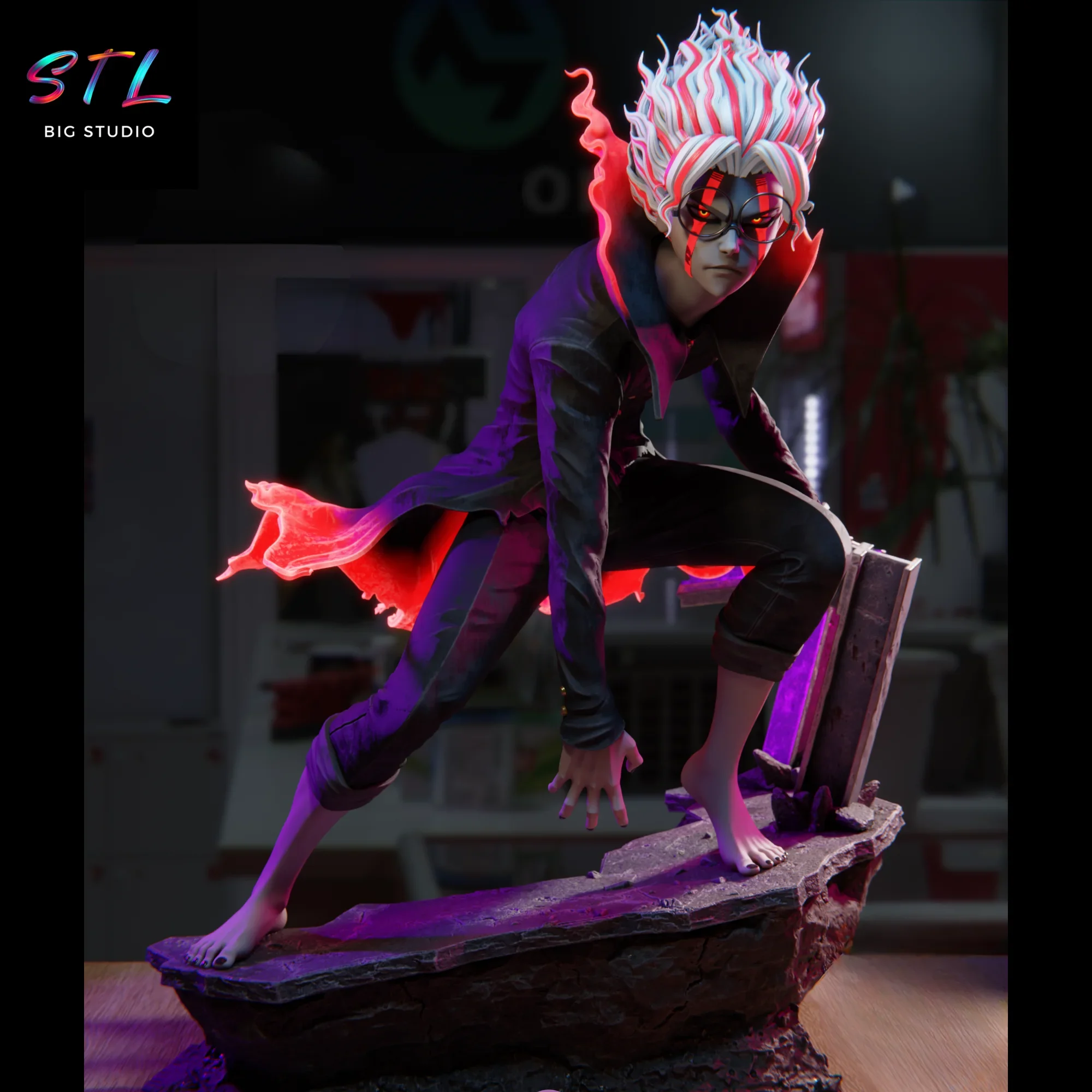 diorama okarun stl dan da dan impresion 3d diorama okarun stl dan da dan impresion 3d