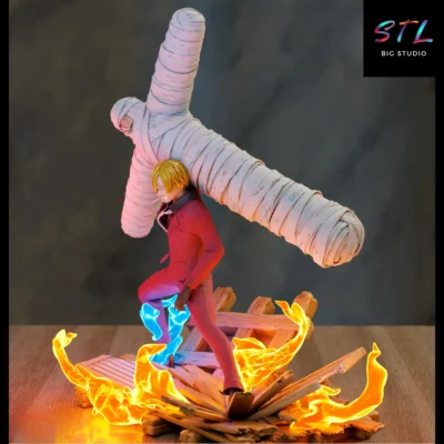 diorama one piece stl sanji y zoro impresion 3d figura