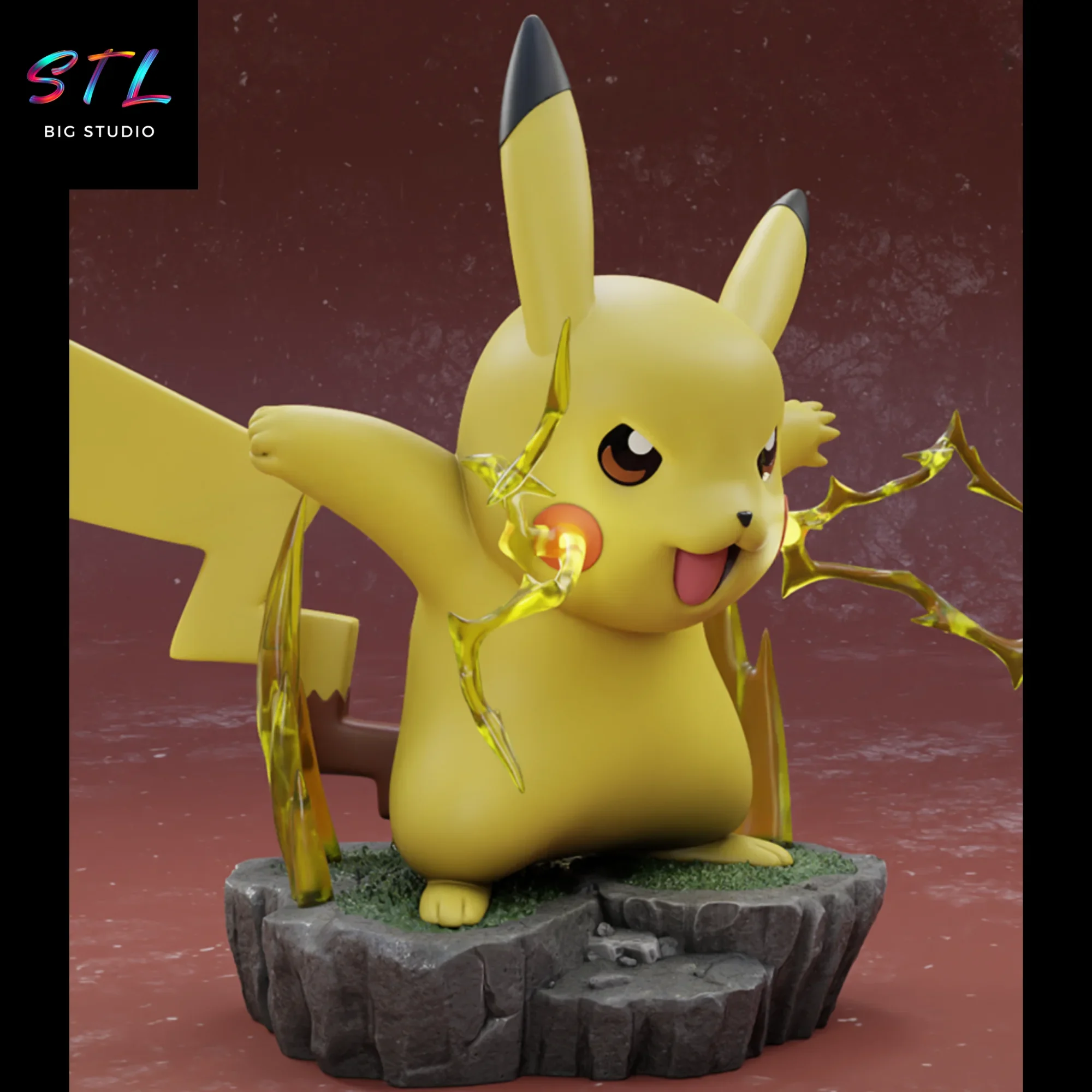 diorama pikachu stl impresion 3d figura pokemon diorama pikachu stl impresion 3d figura pokemon