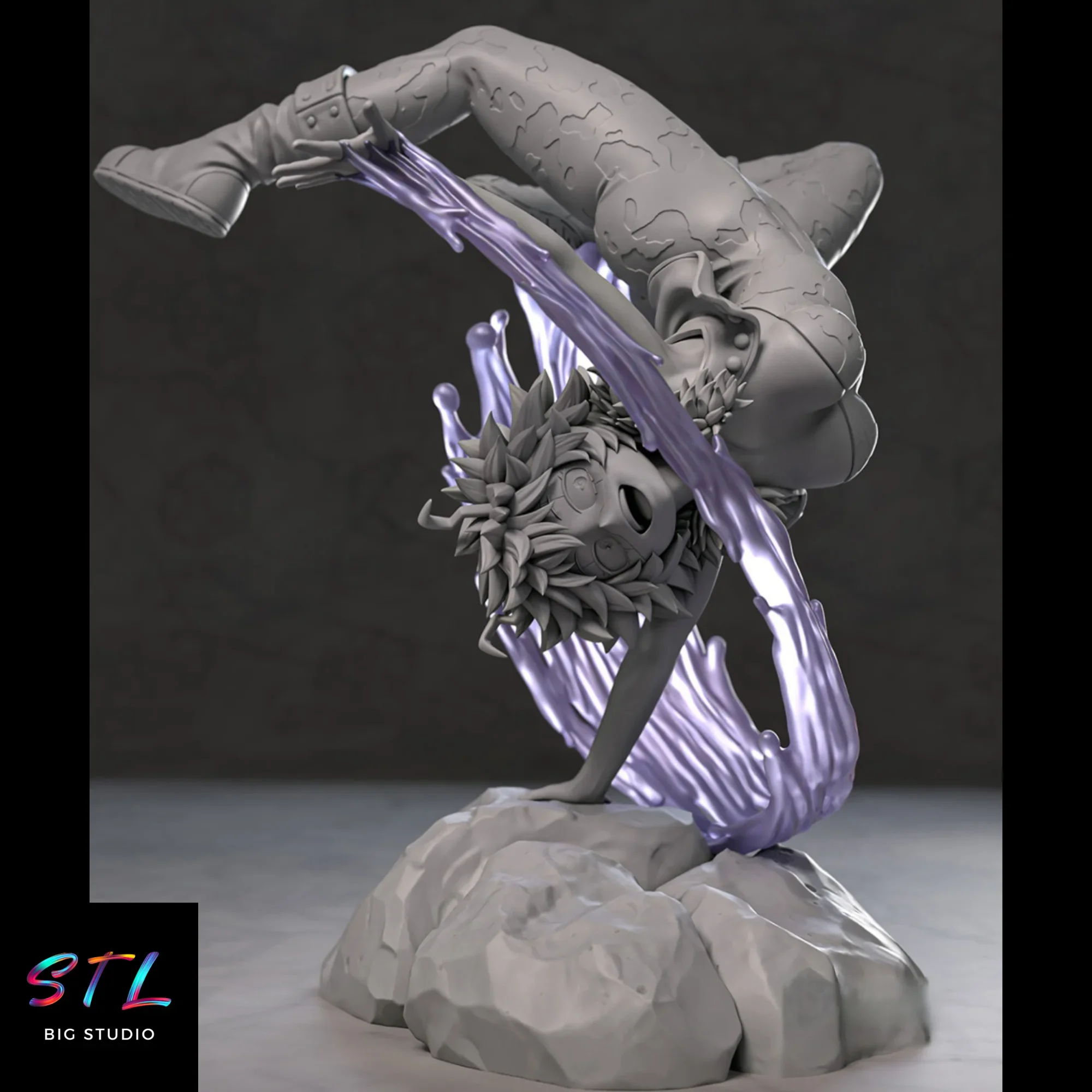 diorama pinky my hero academia stl mina ashido para impresion 3d diorama pinky my hero academia stl mina ashido para impresion 3d