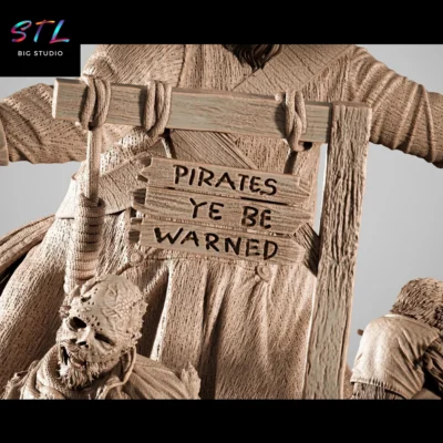 diorama piratas del caribe stl para impresion 3d