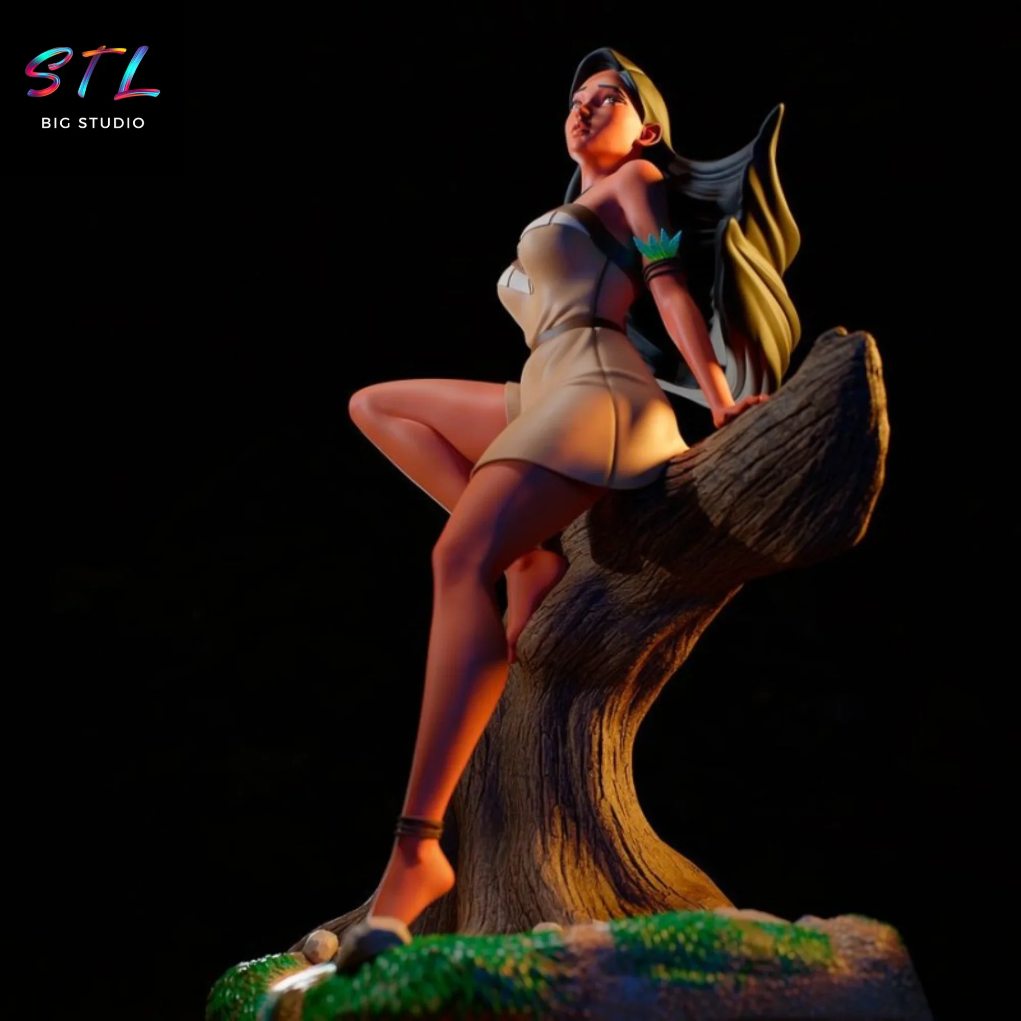 diorama pocahontas stl impresion 3d disney diorama pocahontas stl impresion 3d disney