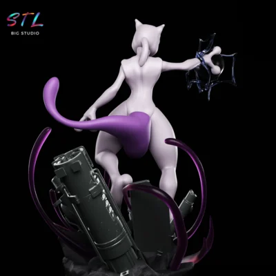diorama pokemon stl mewtwo impresion 3d