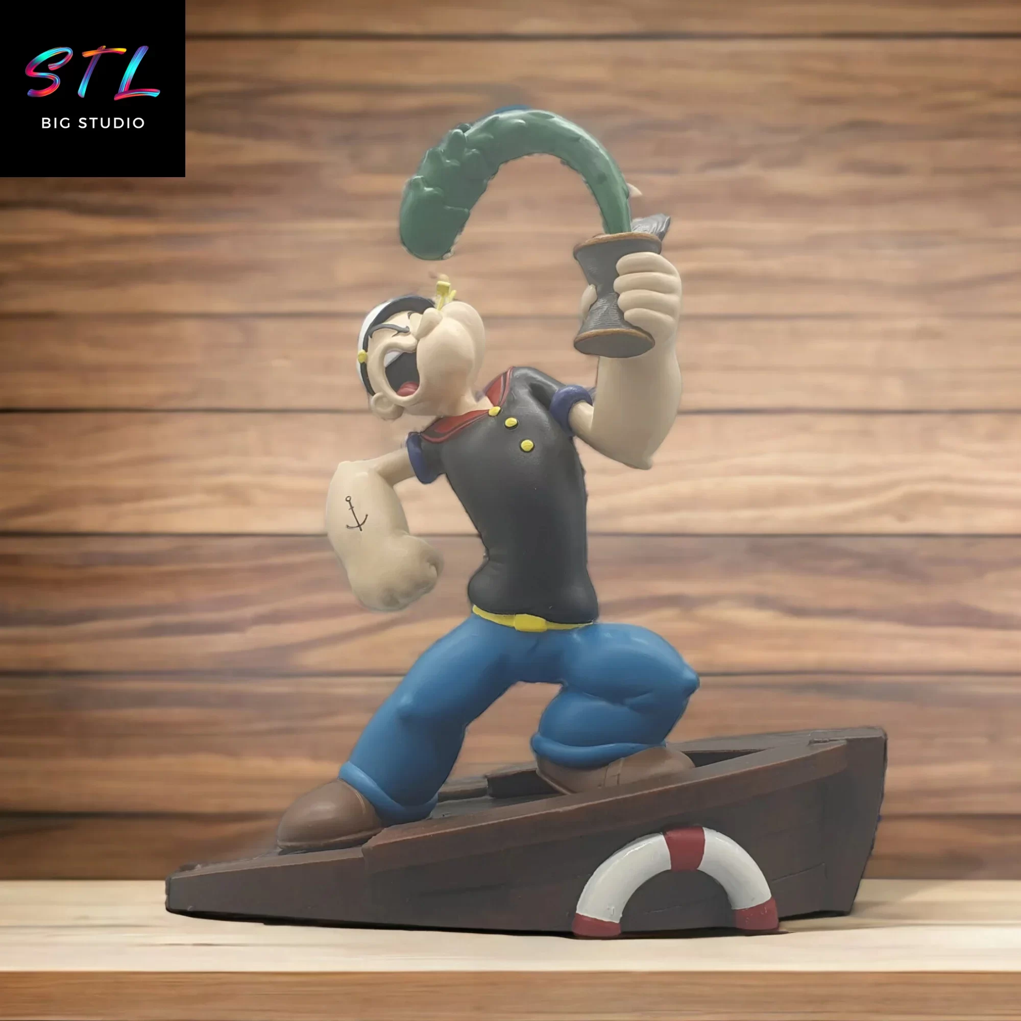 diorama popeye stl dibujos impresion 3d diorama popeye stl dibujos impresion 3d