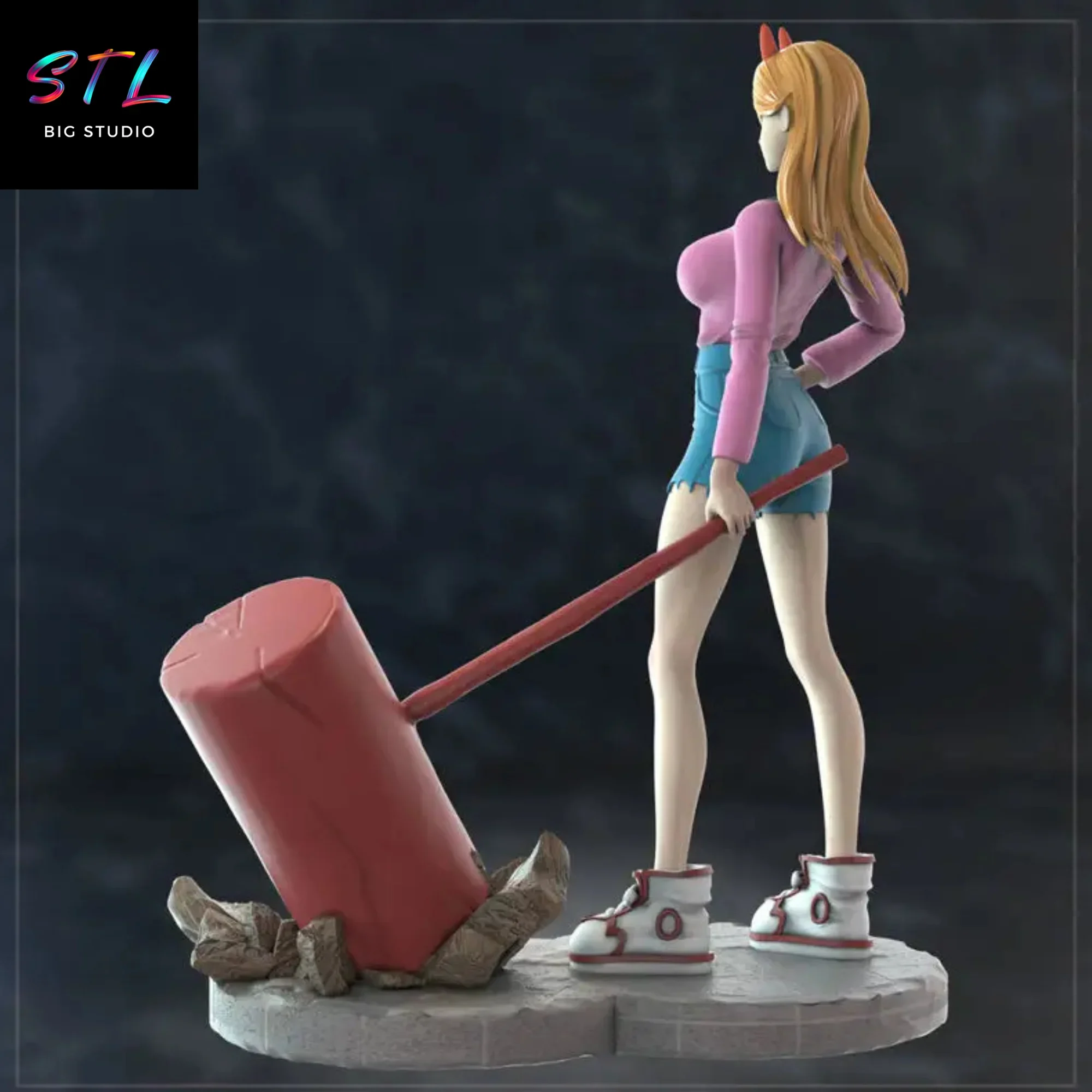 diorama power stl chainsaw man impresion 3d diorama power stl chainsaw man impresion 3d