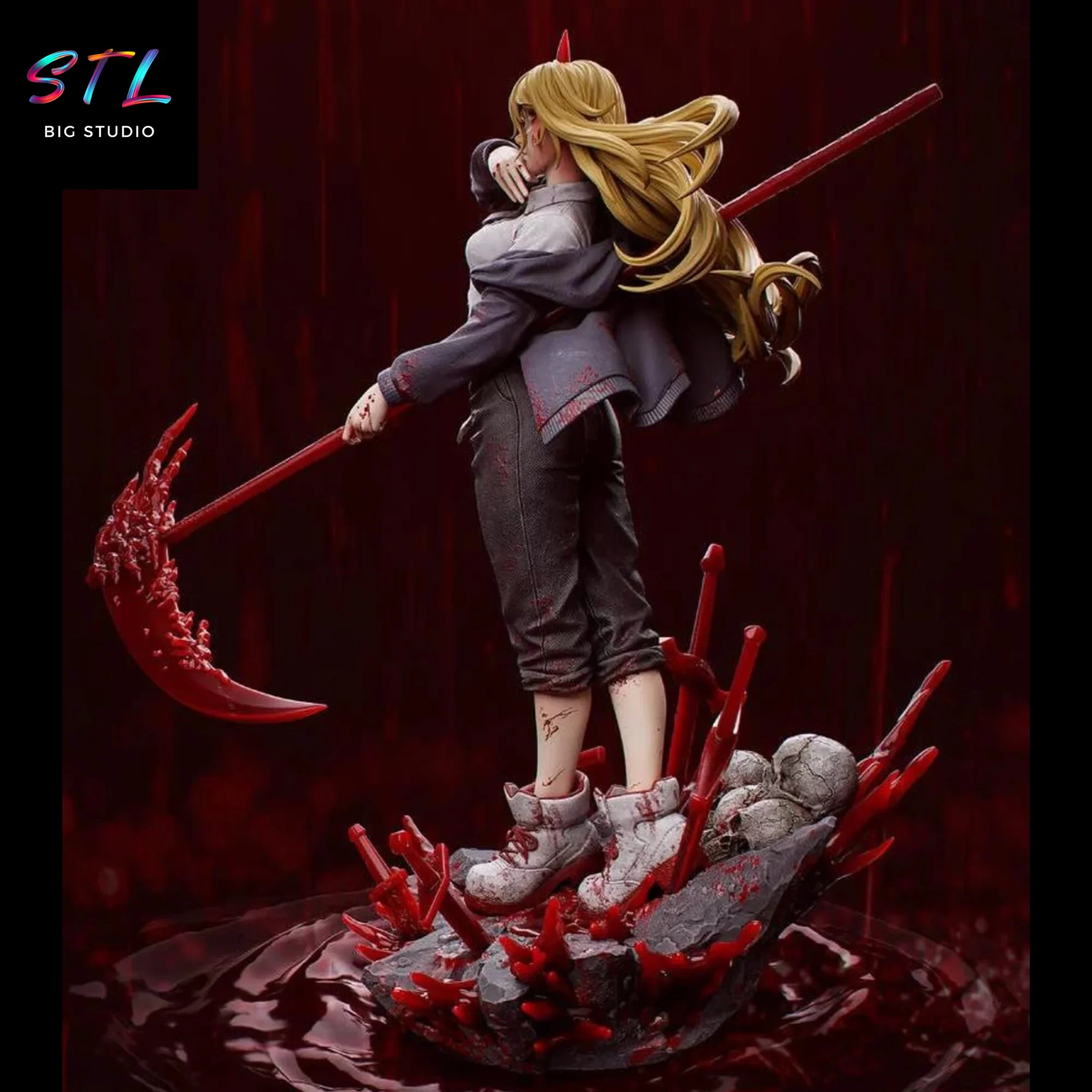 diorama power stl impresion 3d chainsaw man diorama power stl impresion 3d chainsaw man