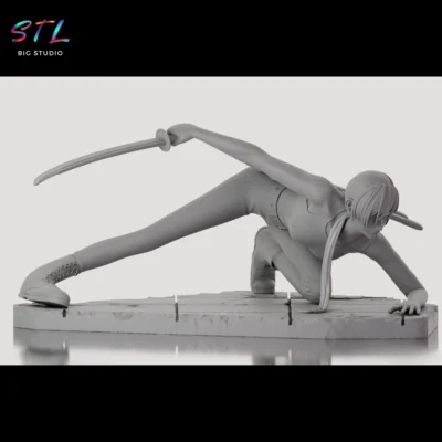 diorama quanxi stl impresion 3d figura chainsaw man para impresion 3d