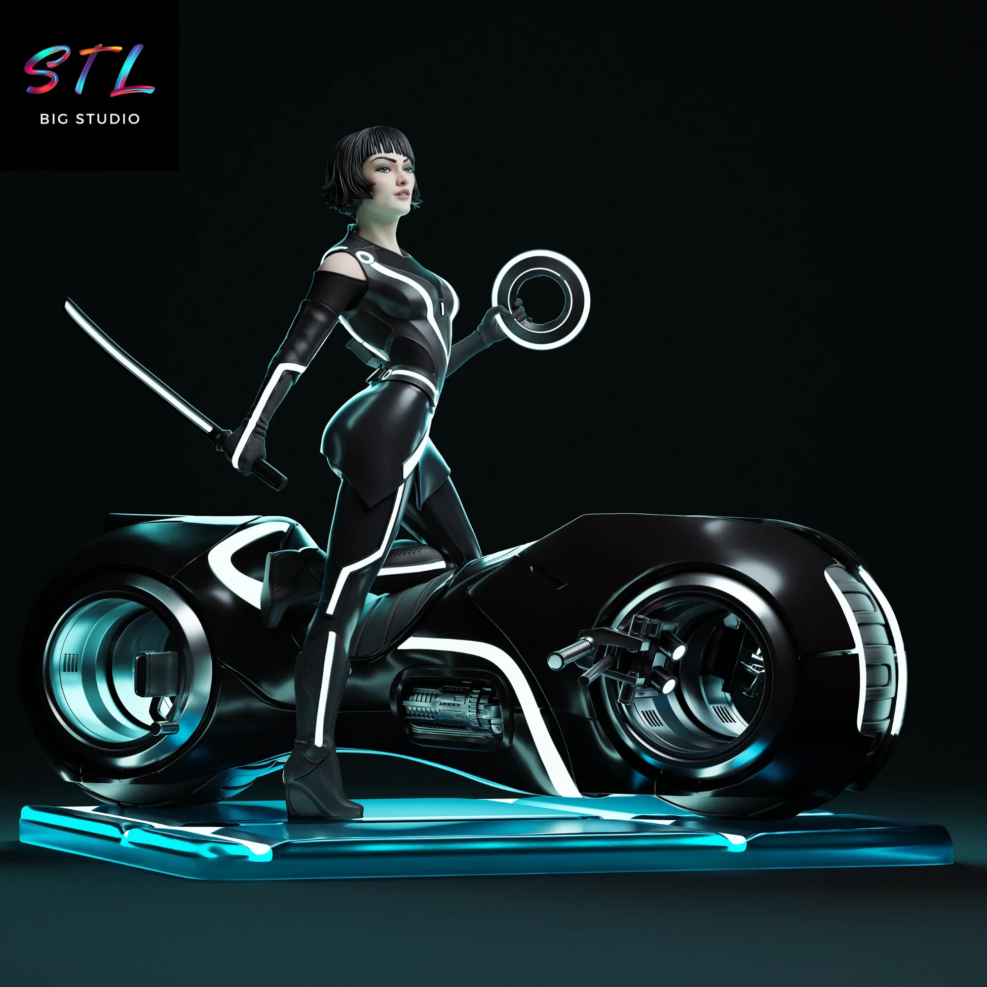 diorama quorra stl tron legacy impresion 3d diorama quorra stl tron legacy impresion 3d
