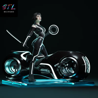 diorama quorra stl tron legacy impresion 3d
