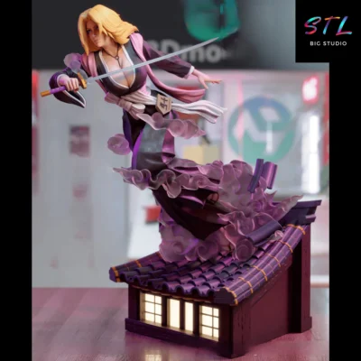 diorama rangiku matsumoto stl impresion 3d figura bleach