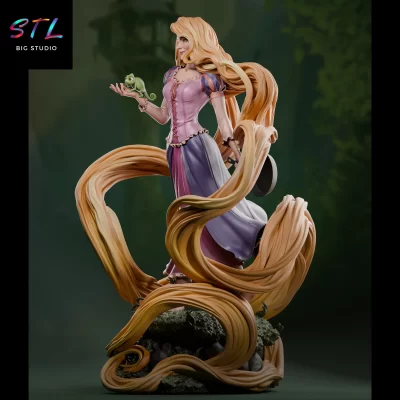 diorama rapunzel stl impresion 3d disney