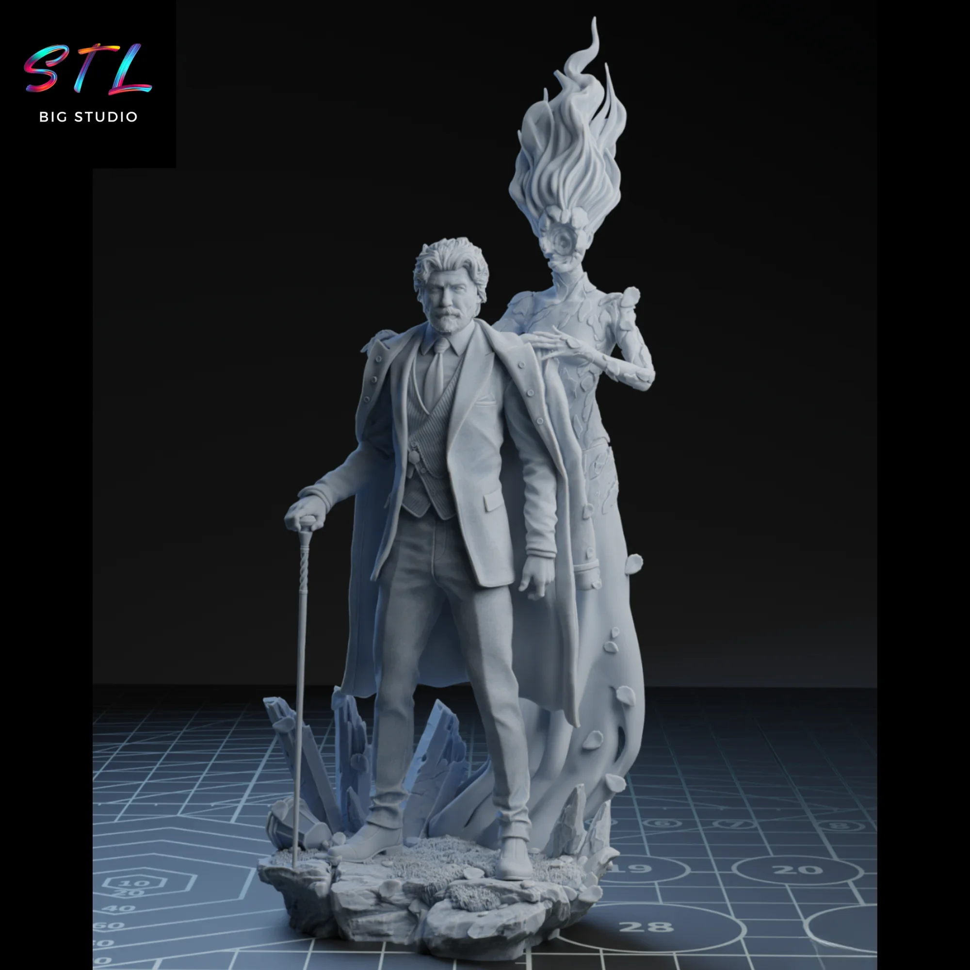 diorama renois stl clair obscur figura impresion 3d expedition 33 diorama renois stl clair obscur figura impresion 3d expedition 33