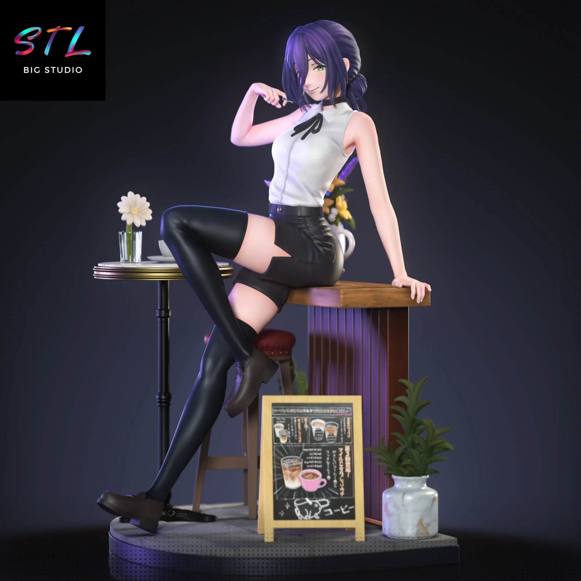 diorama reze stl impresion 3d figura chainsaw man diorama reze stl impresion 3d figura chainsaw man