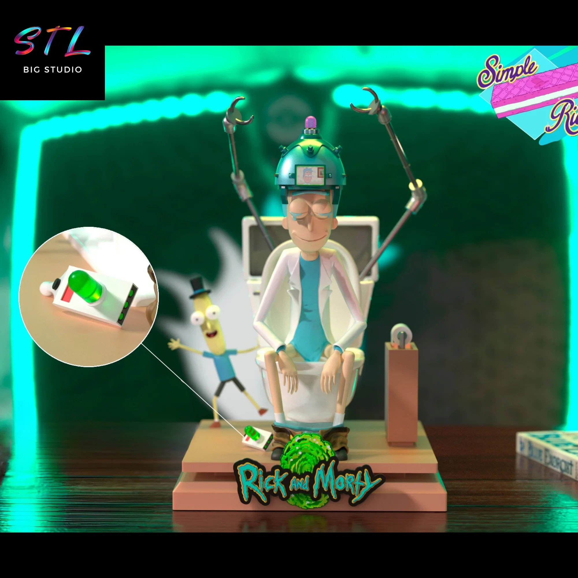 diorama rick rey de la mierda stl rick y morty impresion 3d diorama rick rey de la mierda stl rick y morty impresion 3d