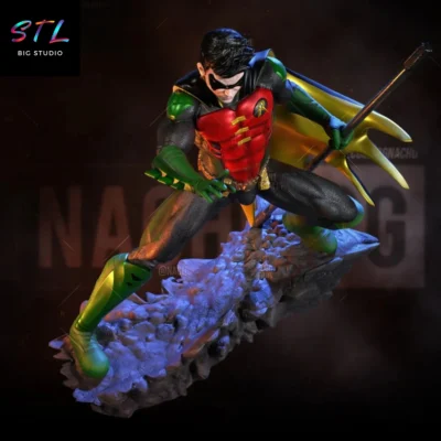 diorama robin stl impresion 3d dc comics