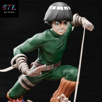 diorama rock lee stl impresion 3d naruto