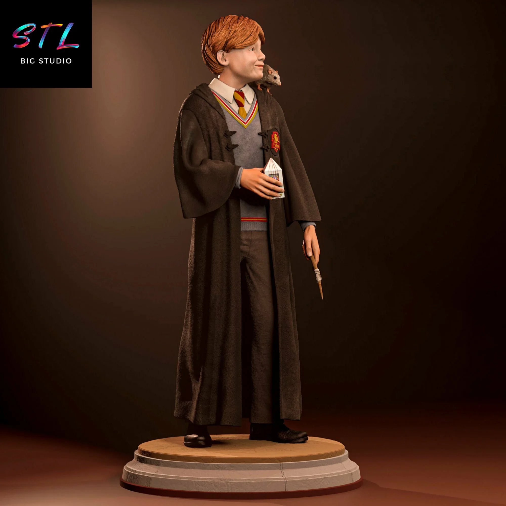 diorama ron weasley stl harry potter figura para imprimir en 3d diorama ron weasley stl harry potter figura para imprimir en 3d