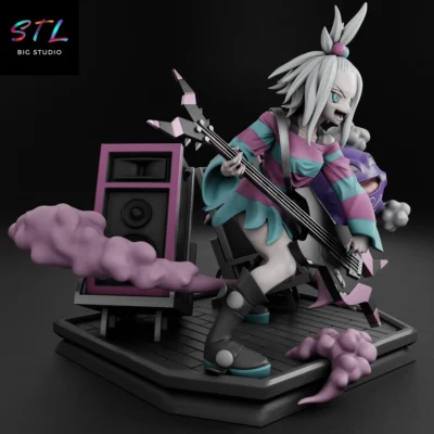 diorama roxie stl pokemon para impresion 3d