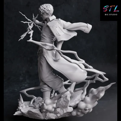diorama roy mustang stl alquimista de fuego impresion 3d