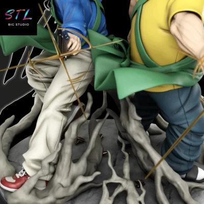 diorama sakamoto days stl taro y shin figura impresion 3d