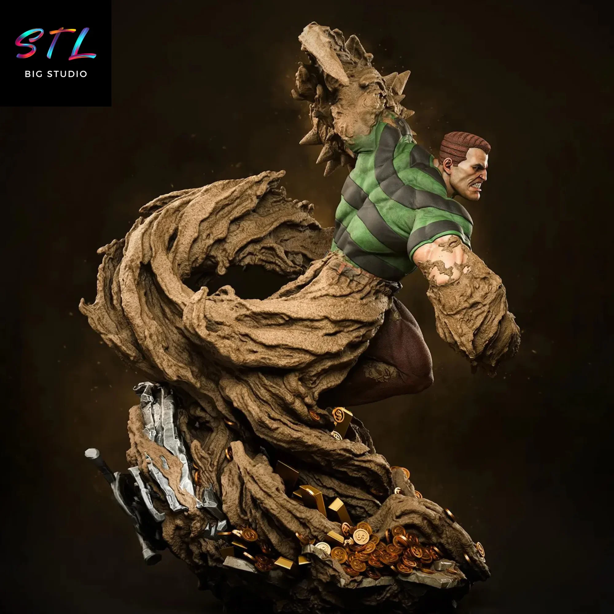 diorama sandman stl marvel spiderman impresion 3d diorama sandman stl marvel spiderman impresion 3d