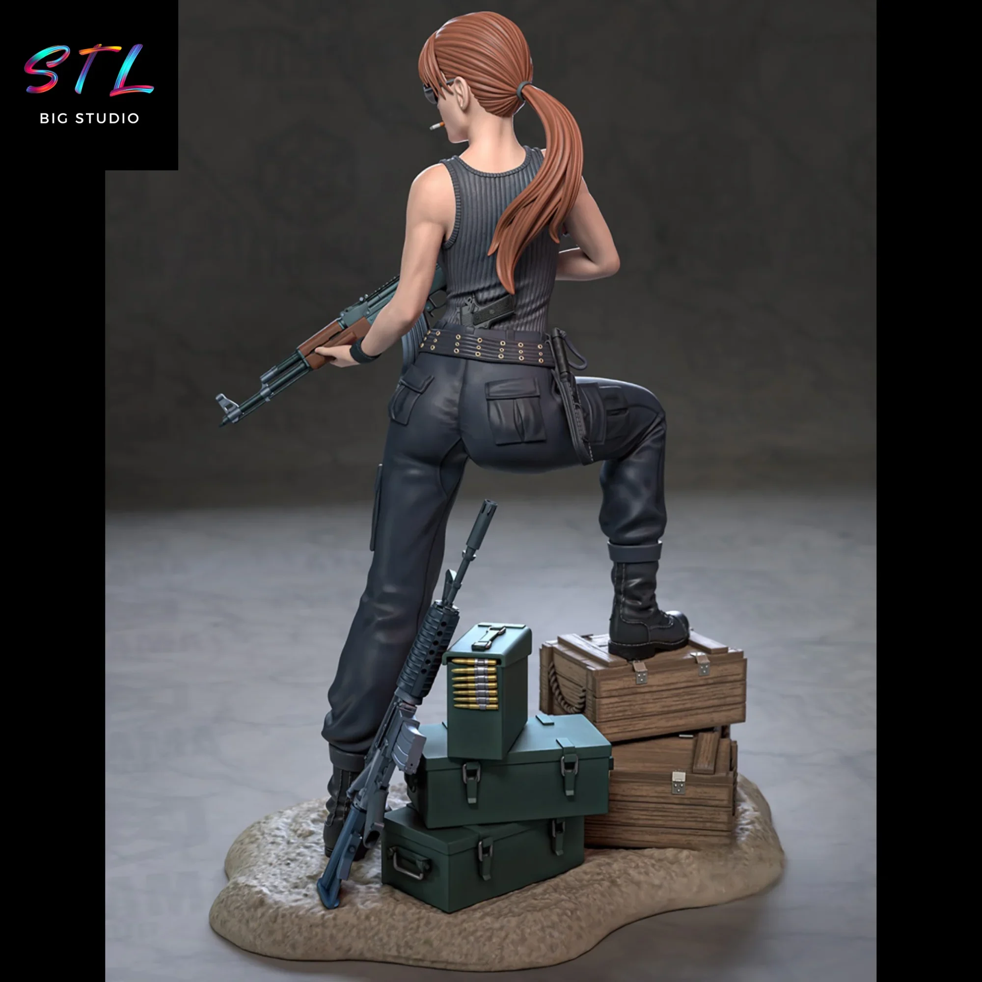 diorama sarah connor stl terminator impresion 3d diorama sarah connor stl terminator impresion 3d