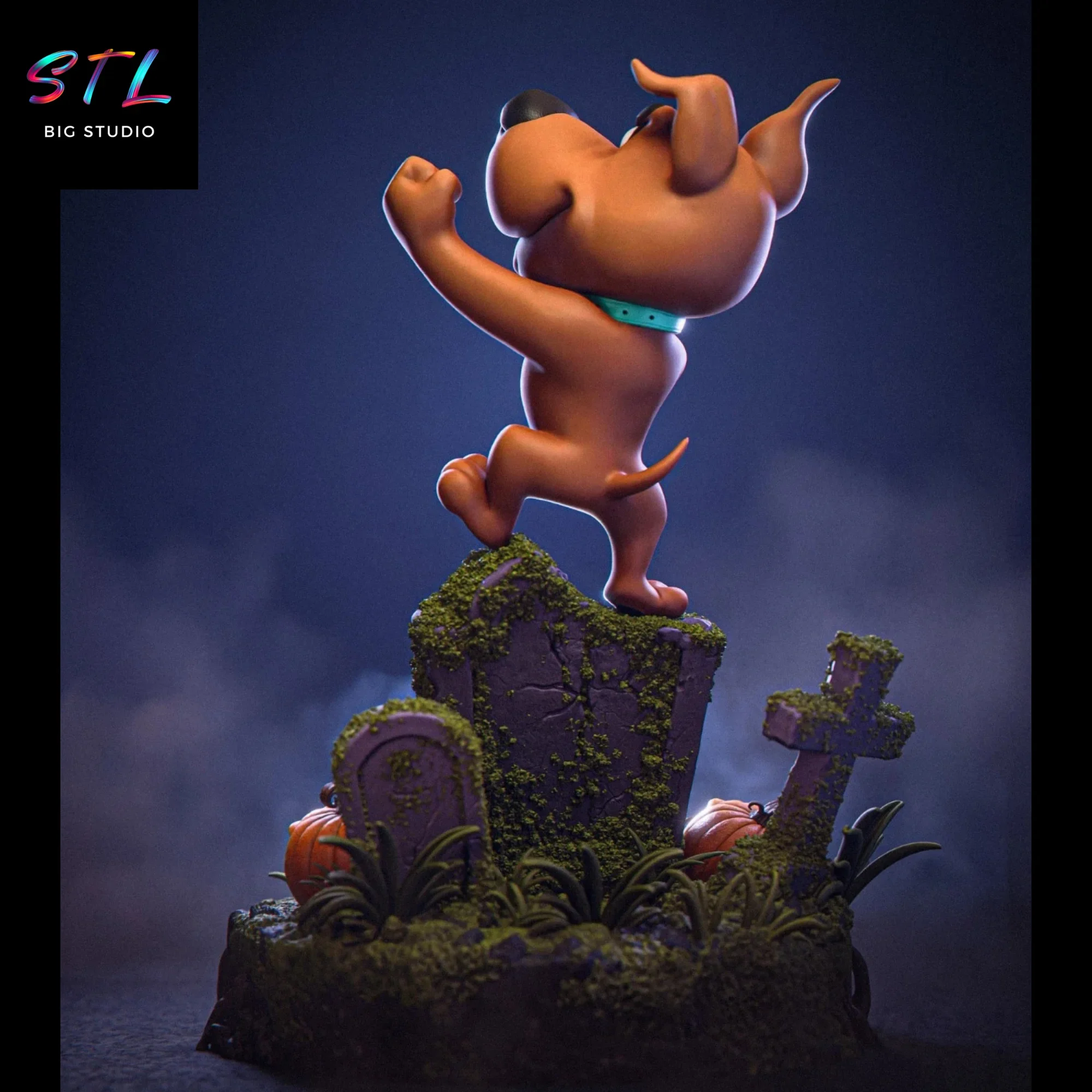 diorama scrappy doo stl impresion 3d scooby doo diorama scrappy doo stl impresion 3d scooby doo