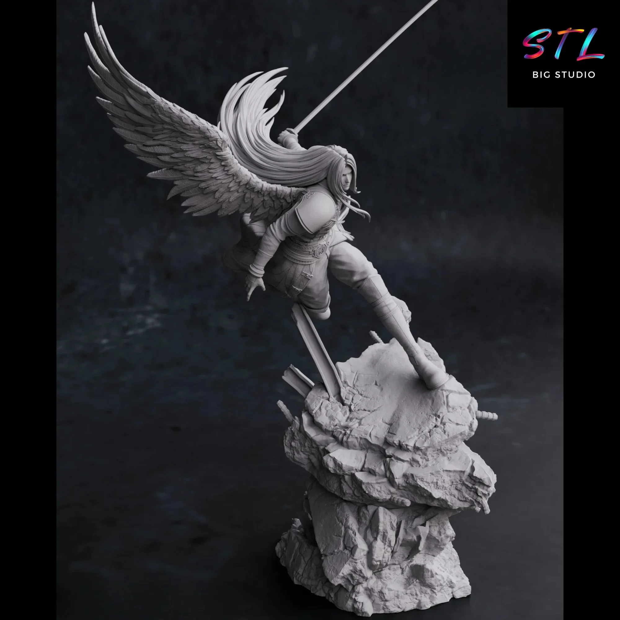 diorama sephiroth stl impresion 3d final fantasy VII diorama sephiroth stl impresion 3d final fantasy VII