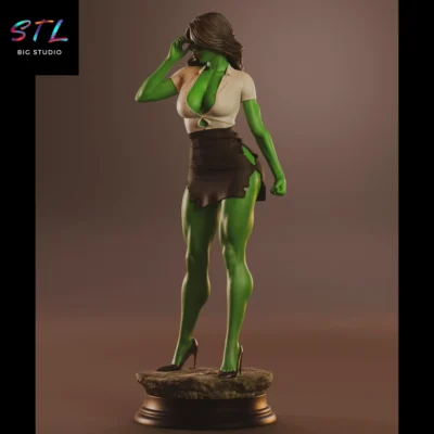 diorama she hulk stl marvel figura impresion 3d