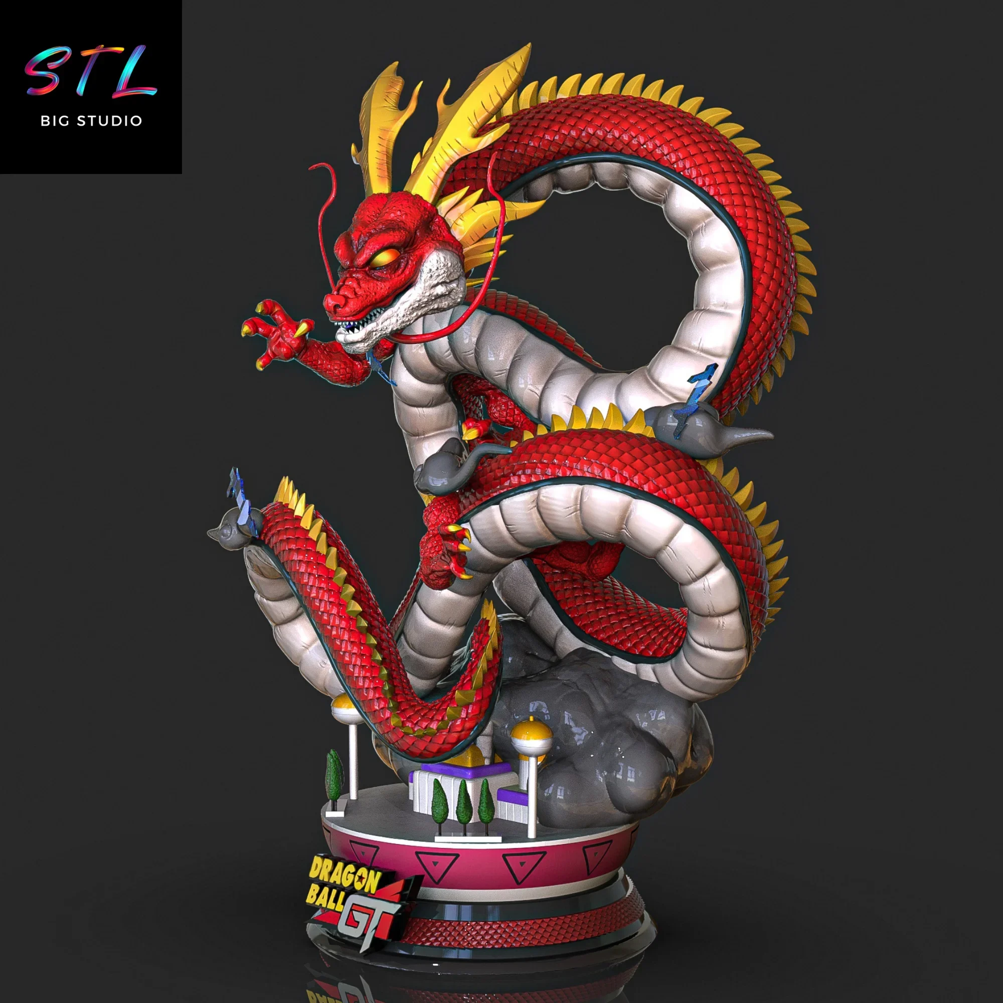 diorama shenlong definitivo stl impresion 3d figura dragon ball gt diorama shenlong definitivo stl impresion 3d figura dragon ball gt