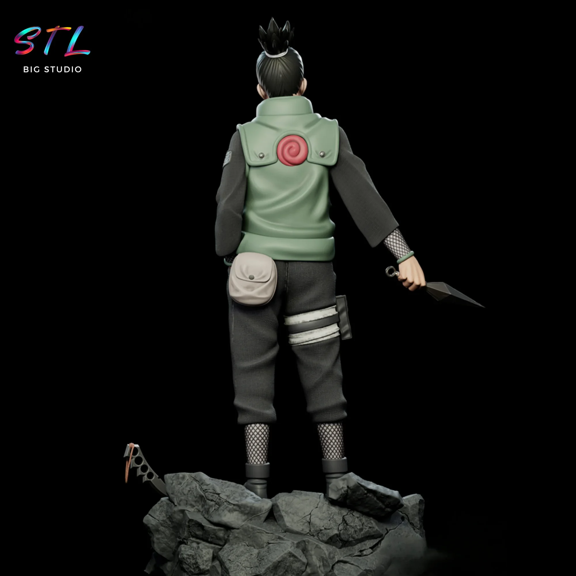 diorama shikamaru stl naruto figura para impresion 3d diorama shikamaru stl naruto figura para impresion 3d