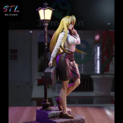 diorama shizuka marikawa stl impresion 3d figura high school of the dead