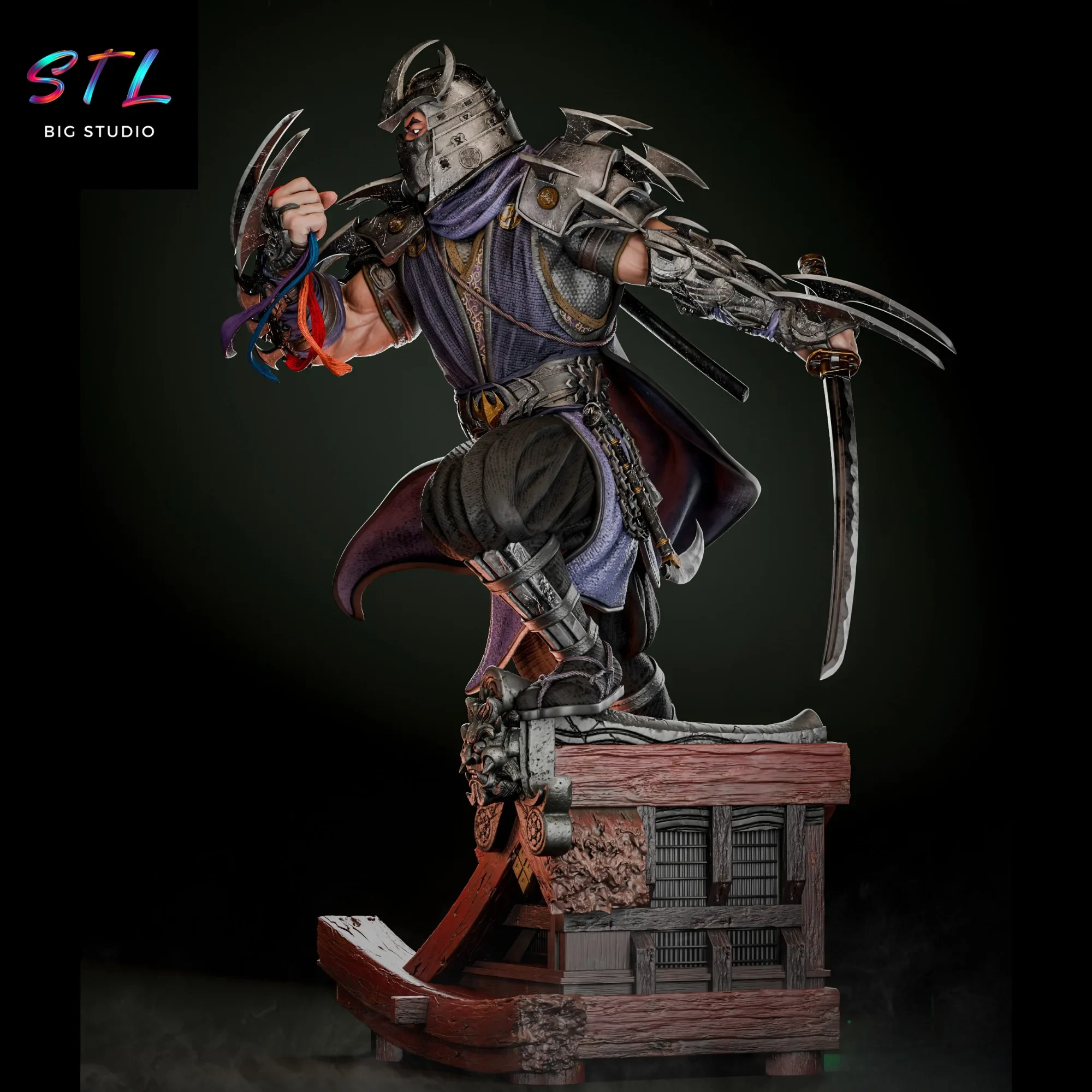 diorama shredder stl teenage mutant ninja turtles impresion 3d diorama shredder stl teenage mutant ninja turtles impresion 3d