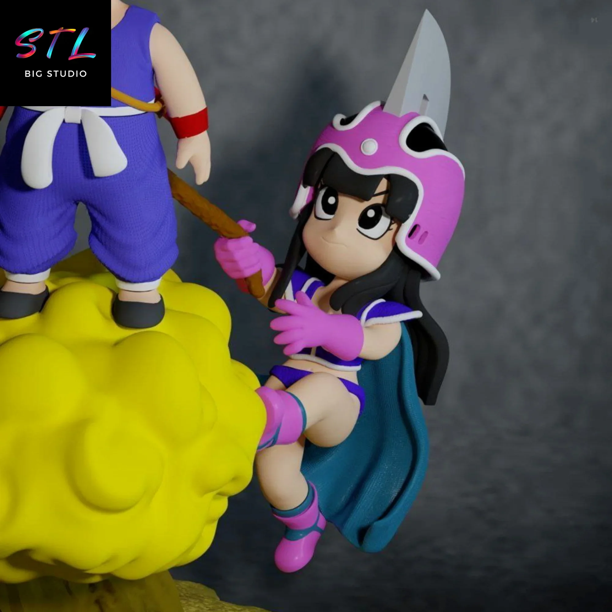 diorama son goku y milk stl impresion 3d figura dragon ball diorama son goku y milk stl impresion 3d figura dragon ball