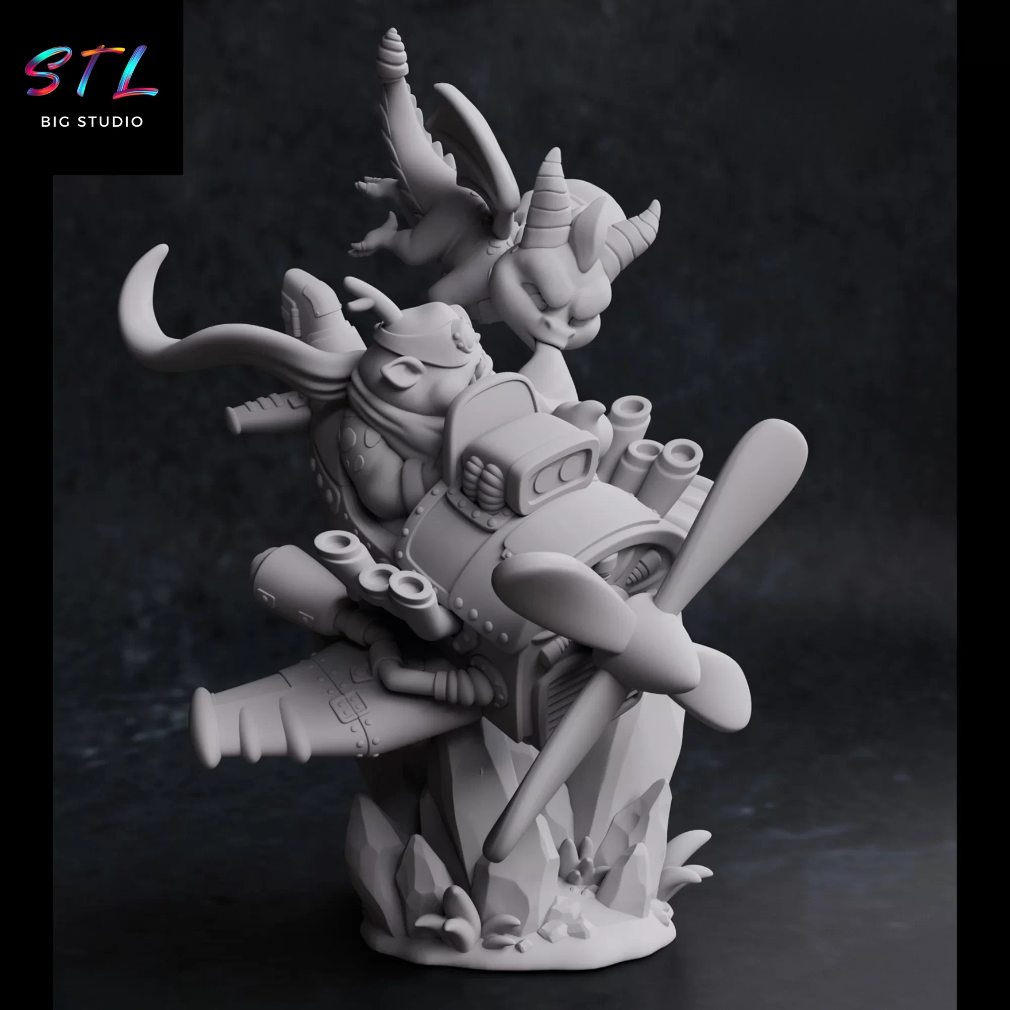 diorama spyro the dragon stl impresion 3d diorama spyro the dragon stl impresion 3d
