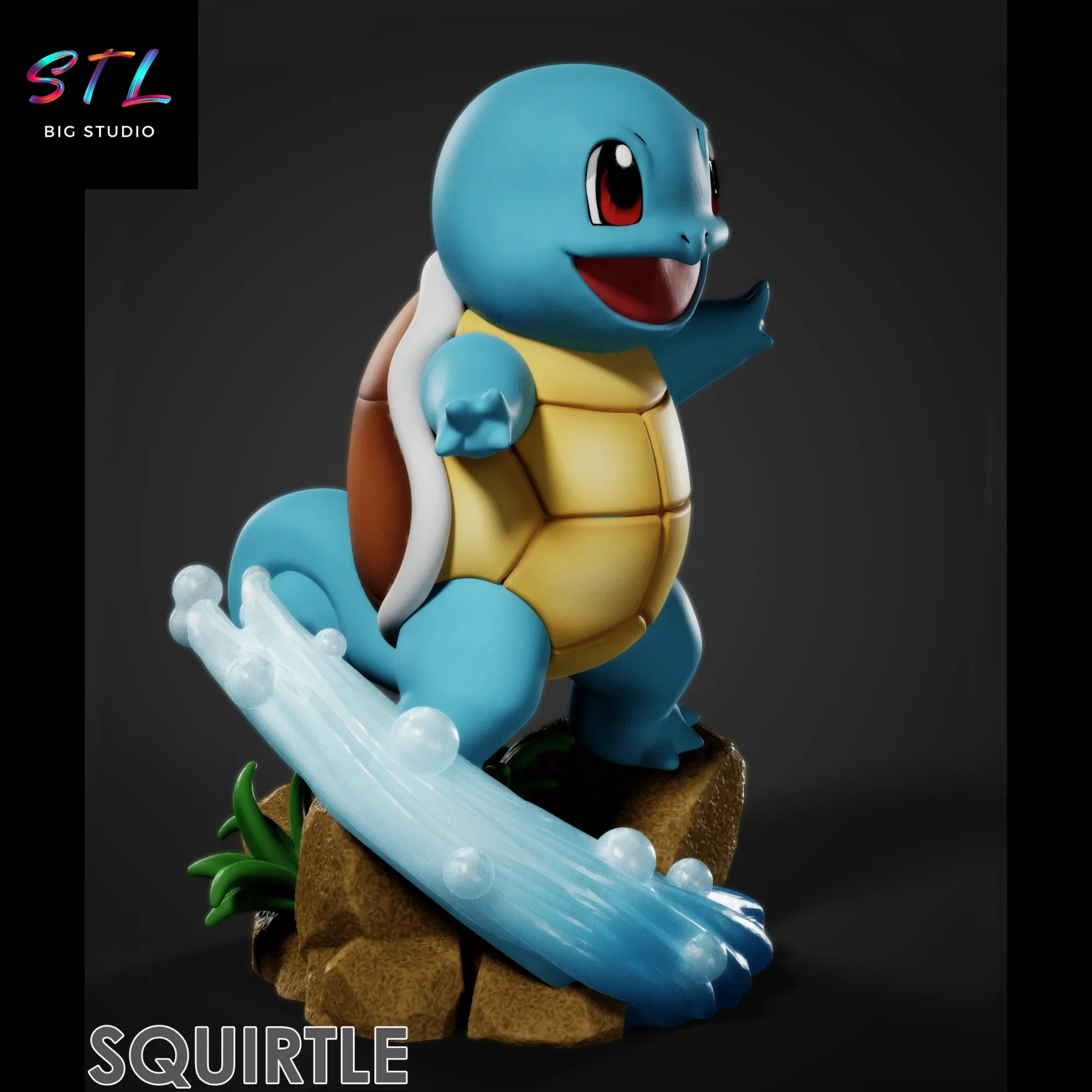diorama squirtle stl impresion 3d figura pokemon diorama squirtle stl impresion 3d figura pokemon