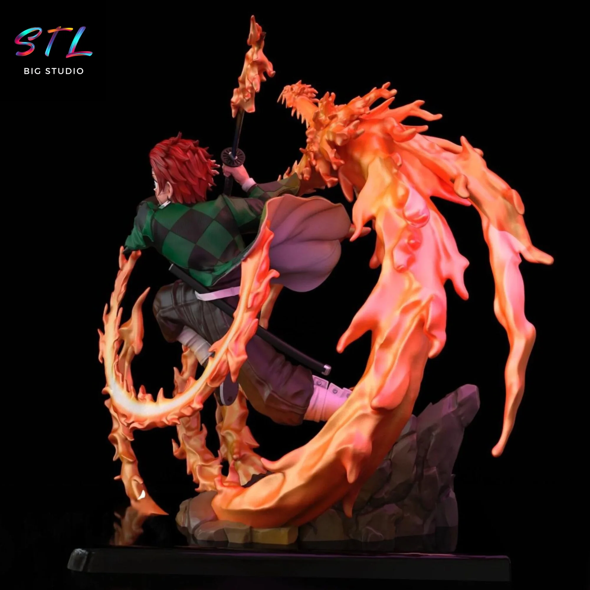 diorama tanjiro kamado stl demon slayer para impresion 3d diorama tanjiro kamado stl demon slayer para impresion 3d