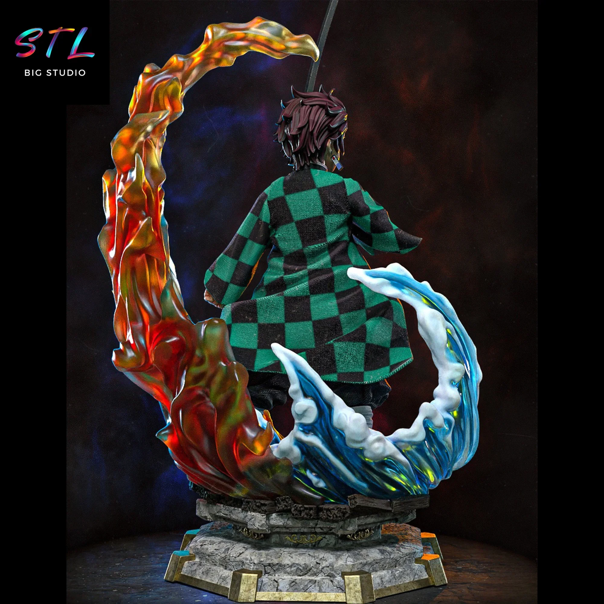 diorama tanjiro kamado stl guardianes de la noche impresion 3d diorama tanjiro kamado stl guardianes de la noche impresion 3d