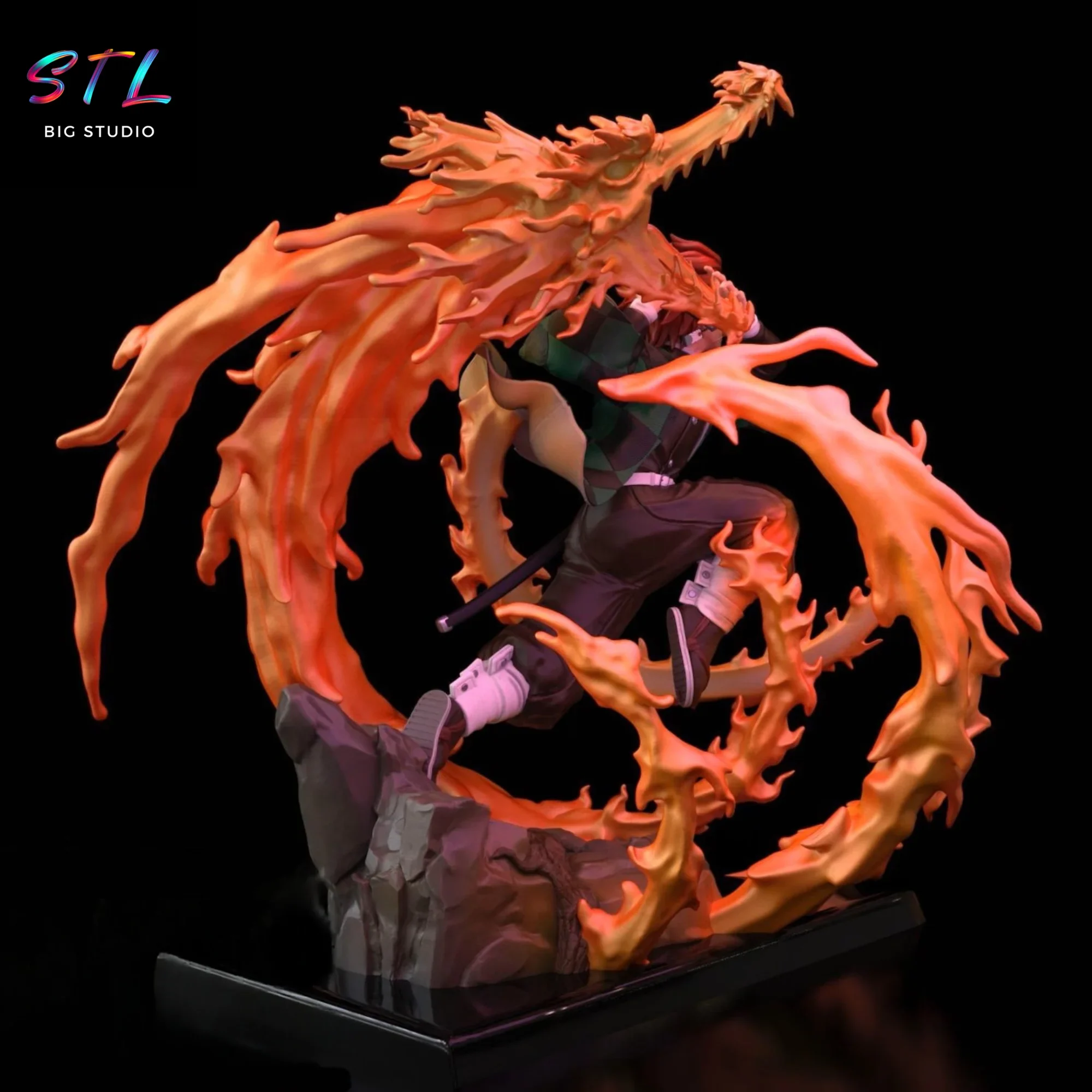 diorama tanjiro kamado stl kimetsu no yaiba para impresion 3d diorama tanjiro kamado stl kimetsu no yaiba para impresion 3d
