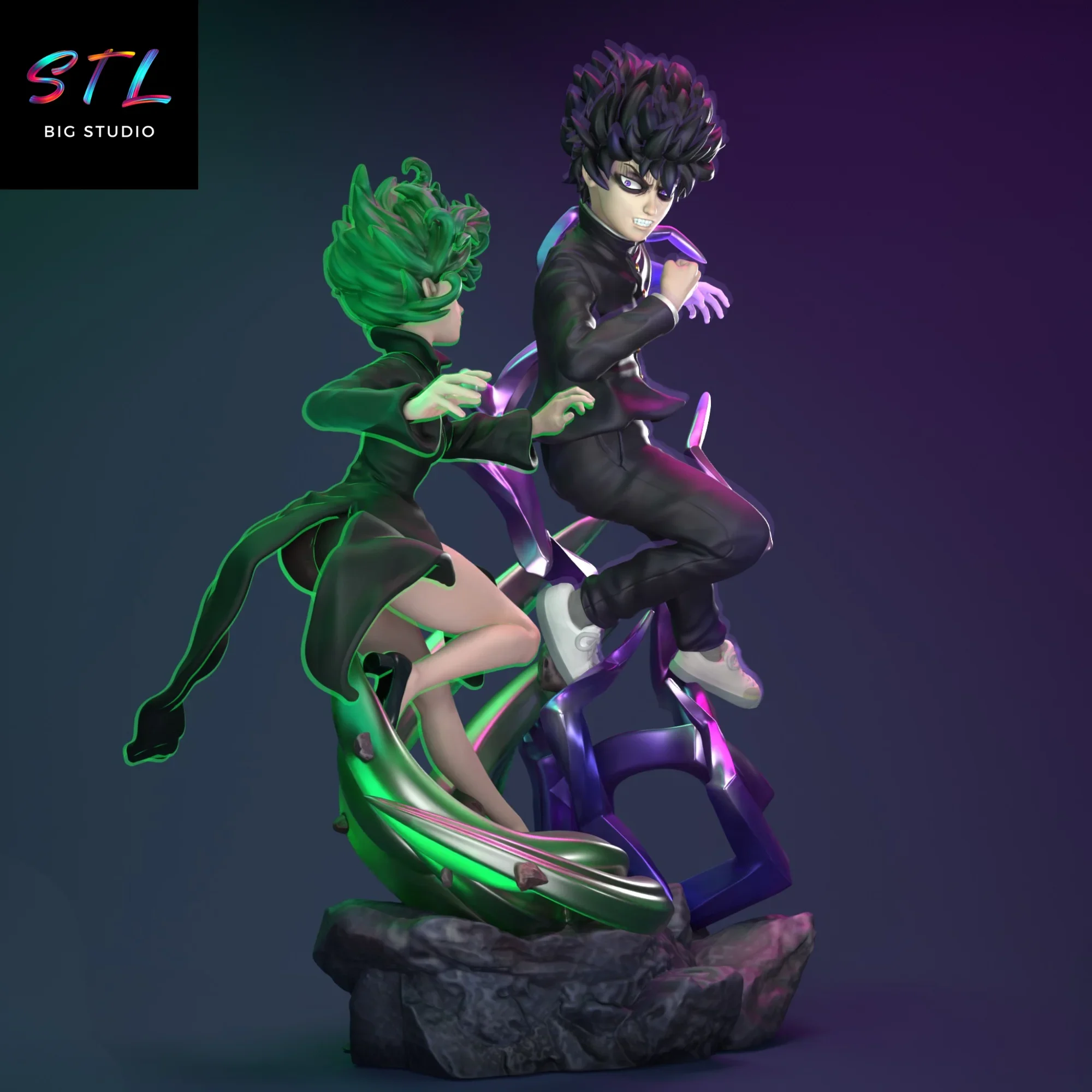 diorama tatsumaki vs mob impresion 3d figura one punch man vs mob psycho diorama tatsumaki vs mob impresion 3d figura one punch man vs mob psycho