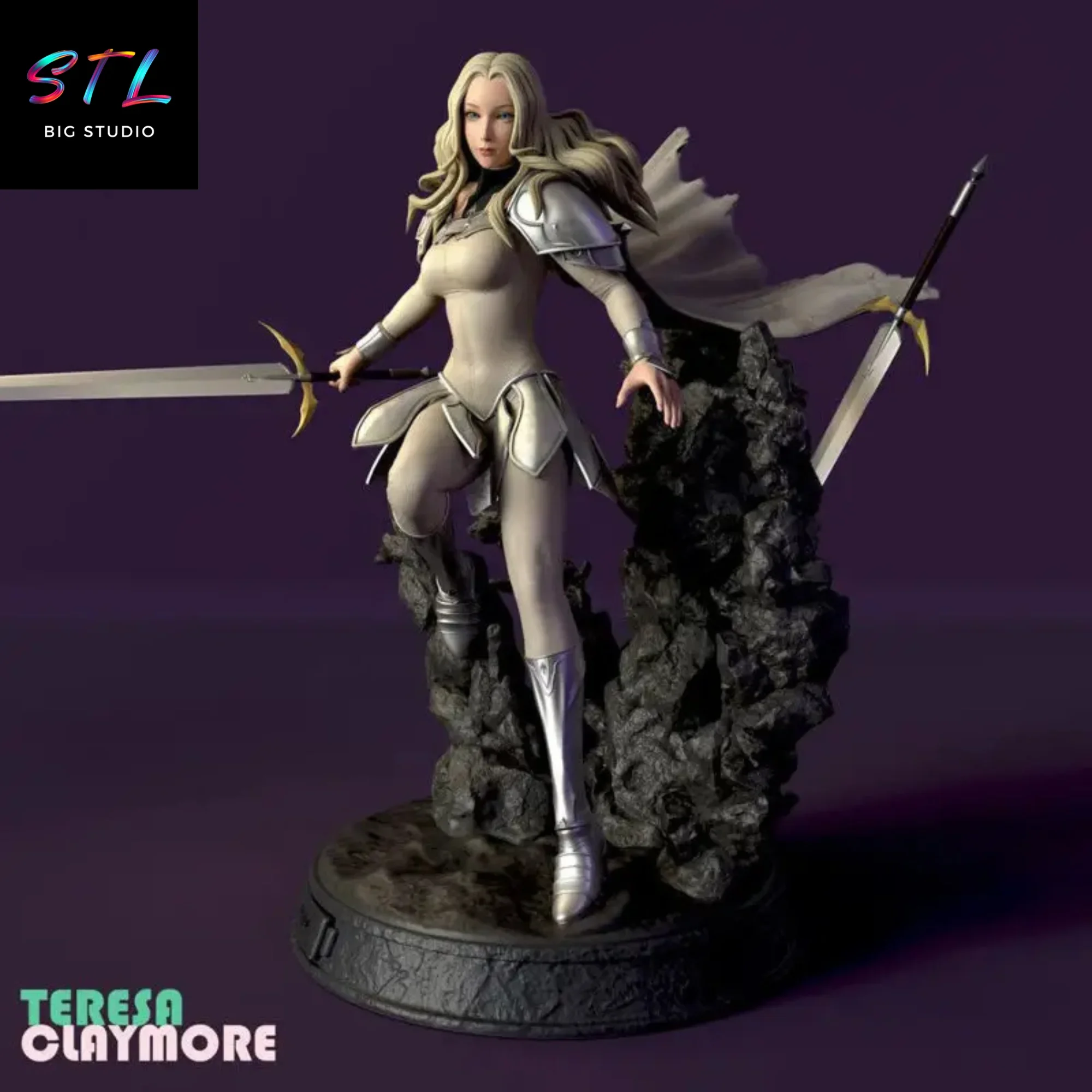 diorama teresa stl claymore impresion 3d diorama teresa stl claymore impresion 3d