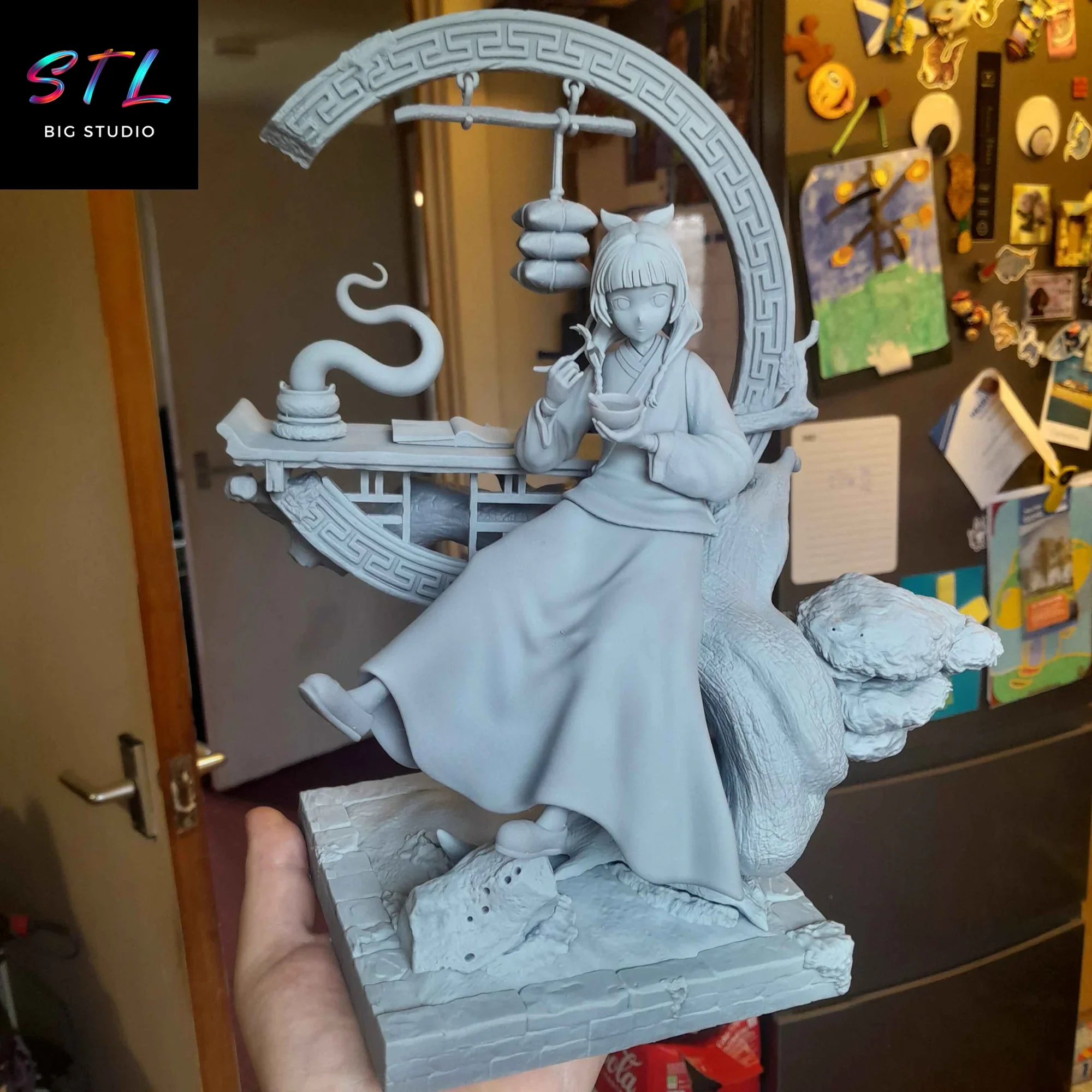 diorama the apothecary diaries stl maomao impresion 3d diorama the apothecary diaries stl maomao impresion 3d